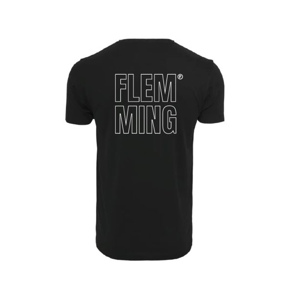 FLEMMING T-shirt Zwart Regular - Afbeelding 2
